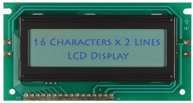 16x2 Character LCD Display - Gray on Green 5V
