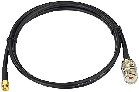 Eightwood SMA Extension Cable SMA Male to UHF Female SO239 Pigtail Cable RG58 3.28ft 100cm Compatible for CB Radio CB antenna Ham Radio Baofeng Wouxun Kenwood Icom Yaesu CB Radio