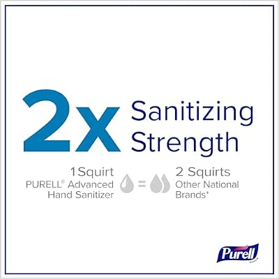 PURELL Advanced Hand Sanitizer Naturals with Plant Based Alcohol, Citrus Scent, 8 fl oz Pump Bottle (Pack of 12) - 9626-12-CMR