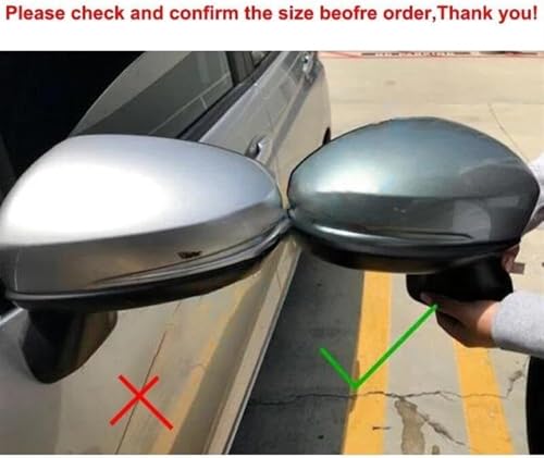Coques de rétroviseur en carbone pour protéger et masquer les rayures auto - 3