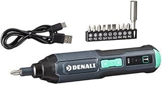 Amazon Brand Denali by SKIL Rechargeable 3.6 V (4 V Max) Cordless Stick Screwdriver with 10-Piece Bit Set and USB Cable