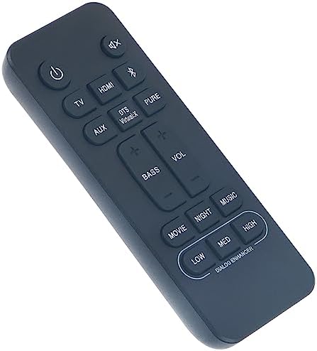 RC-1236 Replacement Remote Control Applicable for Denon Sound Bar DHT-S216 DHT-S216H DHTS216 DHTS216H DHT-S517 DHTS517 Home Theater Soundbar - Thumbnail 3