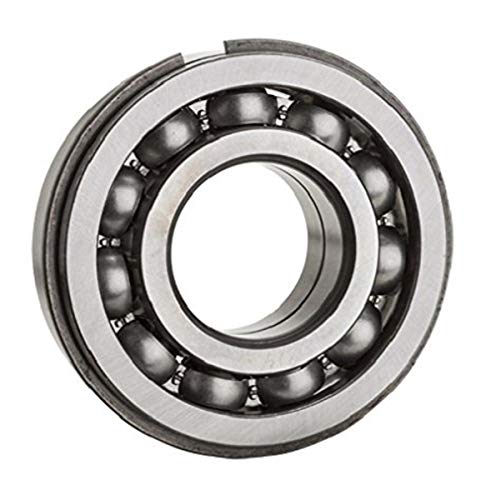 NTN Bearing 6014NR Single Row Deep Groove Radial Ball Bearing with Snap Ring, Normal Clearance, Steel Cage, 70 mm Bore ID, 110 mm OD, 20 mm Width, Open
