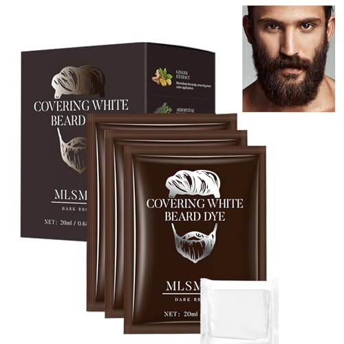 Tinte para Barba y Cabello Yibay Dark Brown Pack x10