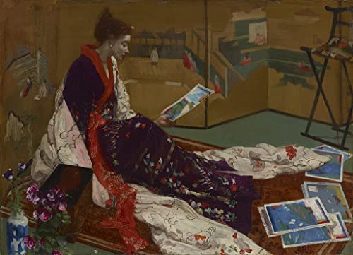 Tableau Caprice en violet et or Whistler affiche 60x90