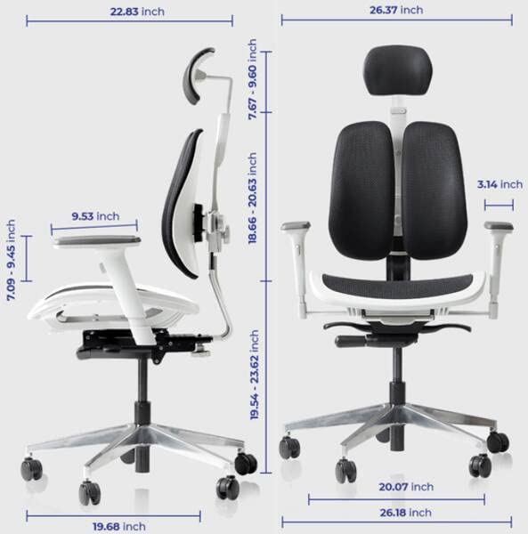 DUOREST Alpha Ergonomic Office Chair Home Office Desk Chairs, Office