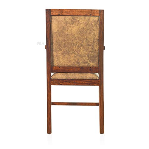 Image of 1 Seater Sofa Arm Chair | One Seater Sofa, Solid Sheesham Wood, Honey Finish