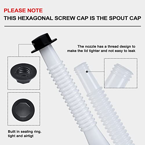 Foanriy Gas Can Spout Replacement,Gas Can Nozzle, thumb #3