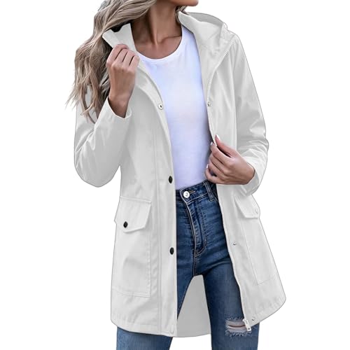 Veste anti-pluie femme légère capuche coupe-vent pour randonnée