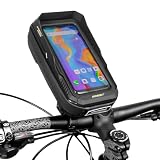 GORIX(ゴリックス)ハンドルバッグ 自転車 スマホ 防水 スマホホルダー クロスバイク ミニベロ 電動自転車 フロントバッグ タッチスクリーン 360度回転 スマホ収納 (active H3)