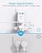 Surge Protector Outlet Extender - with Rotating Plug, 6 AC Multi Plug Outlet with 4 USB Ports (2 USB C), 1800J Wall Charger, 3-Sided Power Strip with Spaced Outlet Splitter for Home, Office, Travel