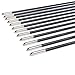 Fiberglass Arrows Black Spots with Orange Plastic Vanes with Long Bullet Shape Tips for Practice Archery Hunting fit for Recurve Bow or Compound Bow 30 inch 12PCS