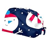 ★ Sombreros ajustables con lazo: estas gorras bouffant vienen con banda elástica y diseño de amarre trasero, que es conveniente para ajustar el tamaño y este sombrero de enfermera se adapta al tamaño de la cabeza de la mayoría de las personas sin apretar, cómodo para un uso prolongado.