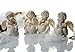 Produktbild 24 Stück Baby Engel Figuren mit Herz 4 cm x 5,5 cm x 4 cm Weiss Putte Hochzeit Taufe Geburt Weihnachten Angel Gebet Andenken Gastgeschenk
