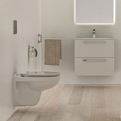 Porte serviette Ideal Standard IOM Square chic double barre chromée - 4