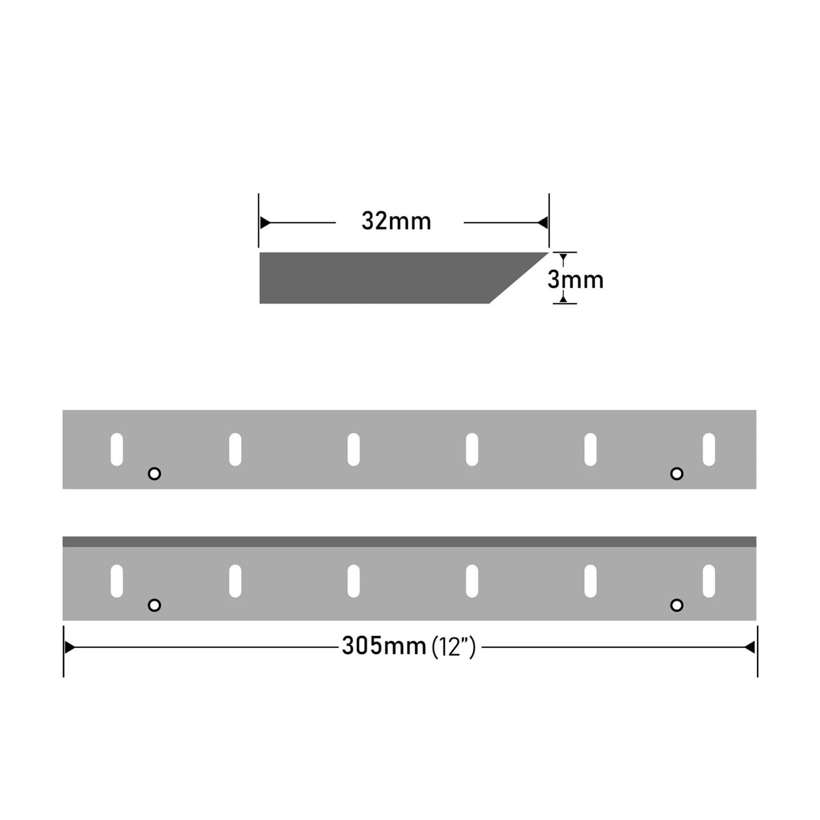Narzędzia skrawające – płytki do strugów Ostrza strugarskie HSS Nóż łączący 305x32x3mm 2szt