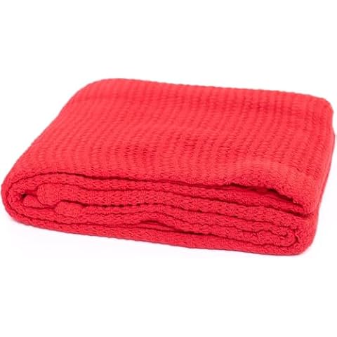 Blue Dot Red Cellular Stretcher Blanket Cover