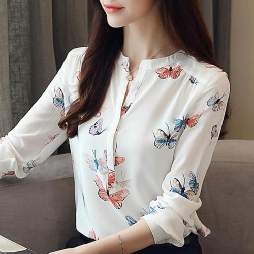 Image of ROYALICA Women Tops Womens Regular Fit Striped White Colour Cotton Blend Casual Shirt