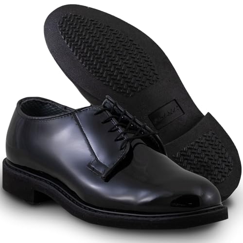 Image of Altama Men's Mil-Spec Oxford Shoes - Gloss Military Dress Oxfords with Moisture-Wicking Lining & Slip-Resistant Outsole