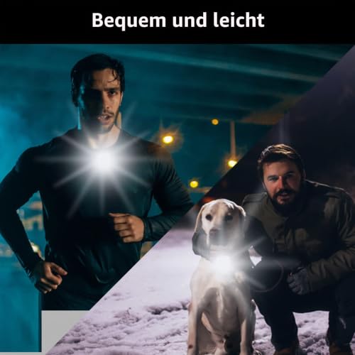 Yuragim LED Clip Lampe,Running Light Lauflicht LED Stirnlampe USB Wiederaufladbar Wasserdicht Kopflampe Kleinstirnlampe Brustlampe… – Ansicht 5