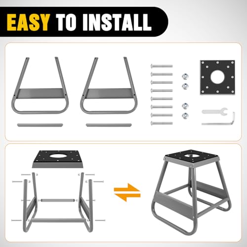 Image of Nilight Universal Dirtbike Pit Stand Non-Slip Rubber Top 1000LBS Capacity