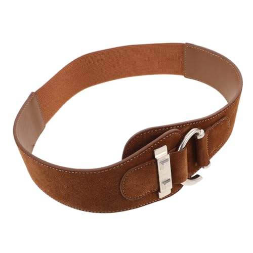 Ceinture femme cuir suédé et élastique vintage pour look rétro unique