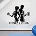 HFDHFH Klub fitness naklejki ścienne logo siłownia winylowe naklejki ścienne sport zdrowe życie kulturystyka mural sztuka dekoracja wnętrz