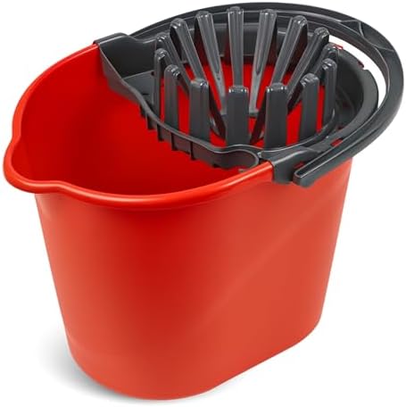 Cubo Fregona Escurrefacil, Cubo para Fregar, Cubo de Limpieza, 31...
