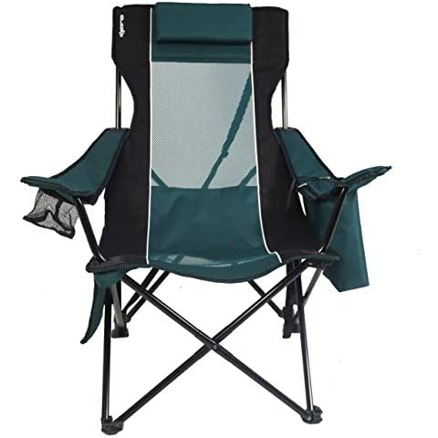 Kijaro Camping Chair, Diamond Ripstop Polyester, Cayman Blue Iguana, One Size Cover