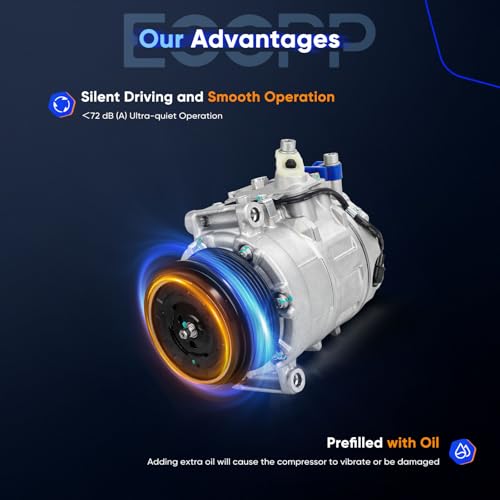 Image of ECCPP AC Compressor for Mercedes-Benz GL320 ML320 R320 3.0L 2007-2011 | Fast Cooling Air Conditioning Compressor