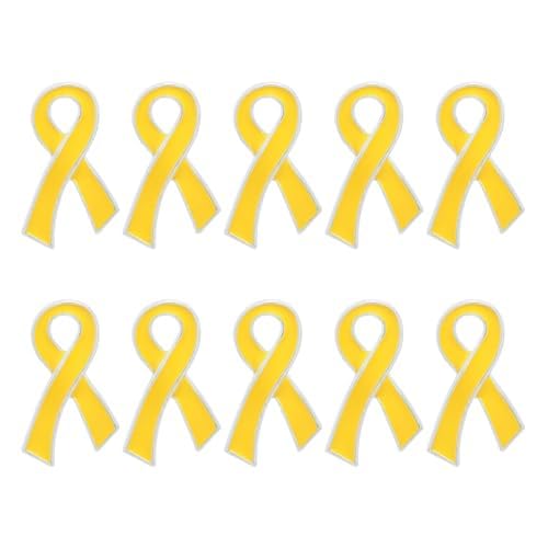 Childhood Cancer Awareness Wholesale Pack/Bulk Pins - Gold Ribbon/Butterfly Pins for Childhood Cancer Awareness - Perfect for Support Groups, Events, Gift-Giving and Fundraising