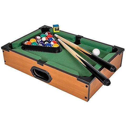 Mini Pool Table for Kids - Small Tabletop Pool Table for Adults and Kids - Fun Portable Mini Billiards Game - Great for Cats - Srenta Cover