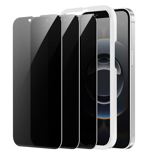 sorlnern 3 Pack Privacy Screen Protector Compatible for iPhone 16e/ iPhone 14 / iPhone 13 / iPhone 13 Pro Tempered Glass Shatterproof Anti-Scratch Anti-Spy Durable Touch-Sensitive