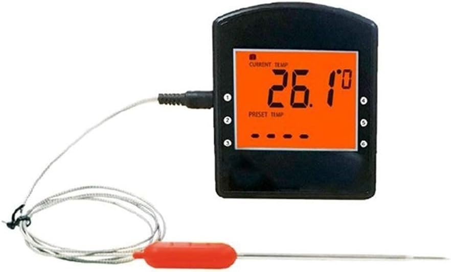 Food Thermometer with Probe LCD Display for Meat BBQ Kitchen Tool