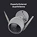 EZVIZ Outdoor Security Camera, Surveillance IP66 Weatherproof, 100ft Night Vision, Strobe Light & Siren Alarm, Two-Way Audio, Works with Alexa Google Home (CTQ3W)