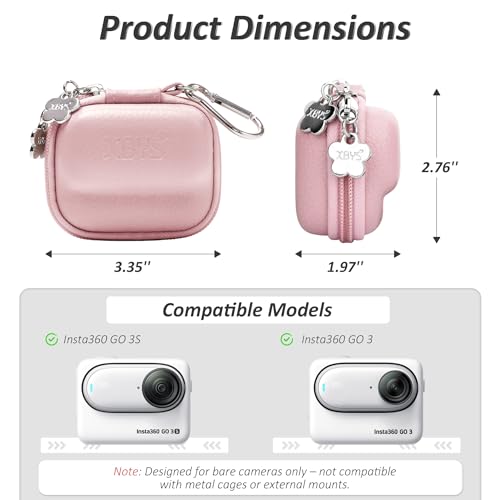 Estuche rígido rosa para cámara Insta360 GO 3S y GO 3 miniatura 2