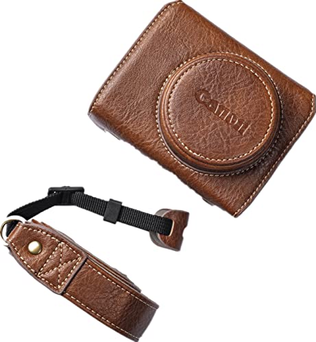 Funda de cuero PU para cámara Canon PowerShot G7 X