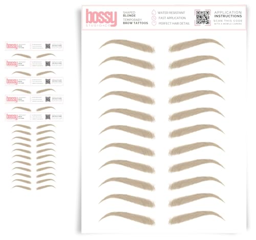 Temporary eyebrow tattoos (5 pack) natural brow sheets