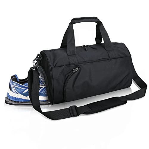 Oziral Sports Gym Bag, 40L Travel Duffel Bag With Wet Pocket And Shoe Compartment, Gym Duffle Bag For Women And Men, Large Weekender Overnight Carry On Bag, Lightweight Workout Bag For Sports (Black) #TOP8