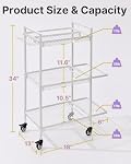 YOTTOY 3-Tier Gym Storage Rack for Home Gym–Multi-Functional Weight Rack, Dumbbell Rack, Yoga Mat Holder with Side Basket & 6 Hooks, Gym Equipment Organizer