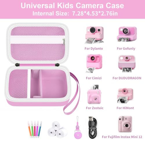 Maleta para cámara instantánea infantil rosa miniatura 2