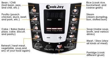 COOKJOY YBW60-100 Stainless Steel Electric Pressure Cooker
