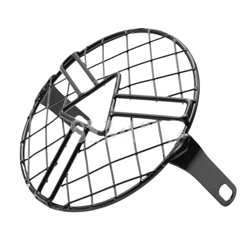 Cache phare moto universel 5.75-7 pouces grille de protection noire