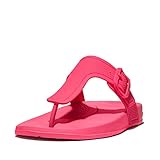 Stoßkissen vorne und hinten Fitflop Damen Iqushion Zehensteg Flache Sandale, Pop Pink, 39 EU