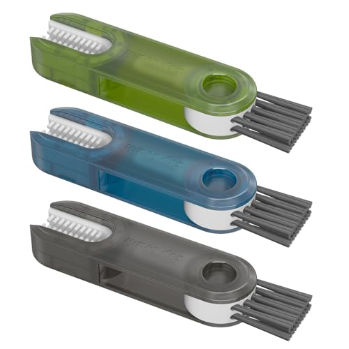 Image of 3 in 1 Cup Lid Gap Cleaning Brush Set, Multifunctional Bottle Cleaning Tools, Mutipurpose Tiny Cup Holder Cleaner, Home Kitchen Crevice Brush Tools