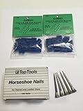 Horseshoe Nails (100 Nails) & Lead & Glass Stop Blocks (2 Bags)