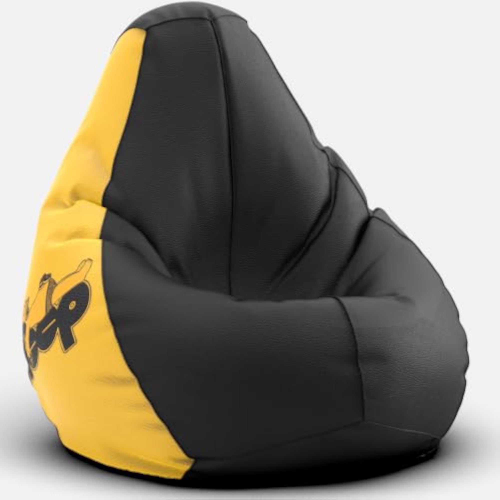 Premium Leatherette Bean Bag Chair Cover, Sleeping Man