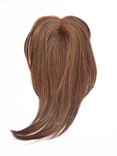 Miniatura 7 de Top of Head Topper Color R1488H - Extensiones de cabello con clip Tru2Life con base de monofilamento sintético resistente al calor, paquete con
