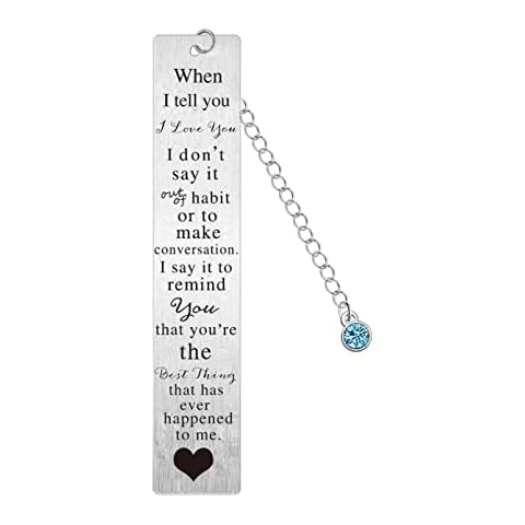 Romantic Love Bookmark Gift for Couples Cover
