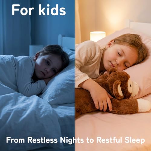 Image of Niuniu Daddy Weighted Stuffed Animals, 20 in 3.3 lbs Monkey Comfort Plush | Heavy sensory lap pad, lying body pillow for sleeping, machine wash, huggable gift for kids and adults